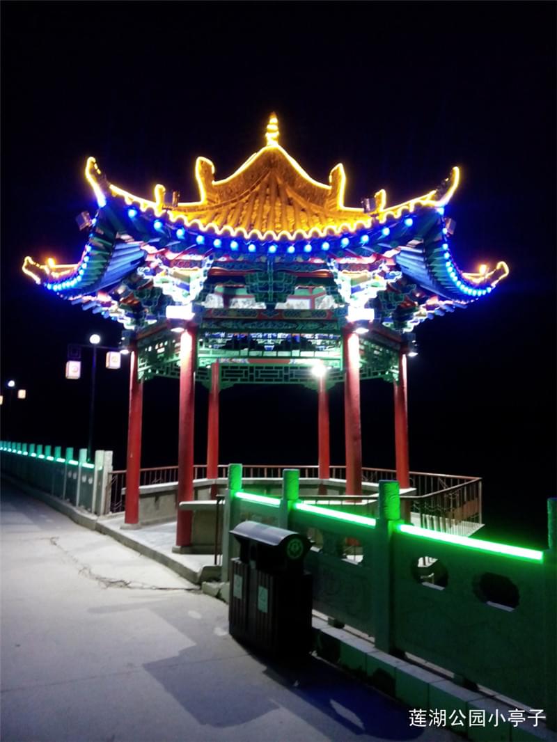 青海西寧蓮湖公園小亭子