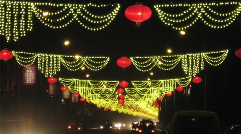 雙兜簾燈光隧道