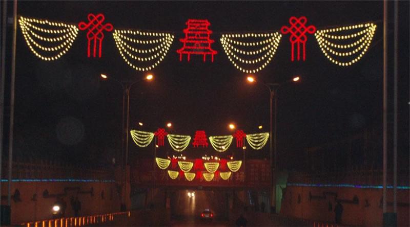 中國結(jié)燈光隧道