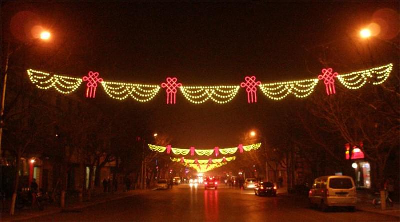 雙兜中國結(jié)燈光隧道